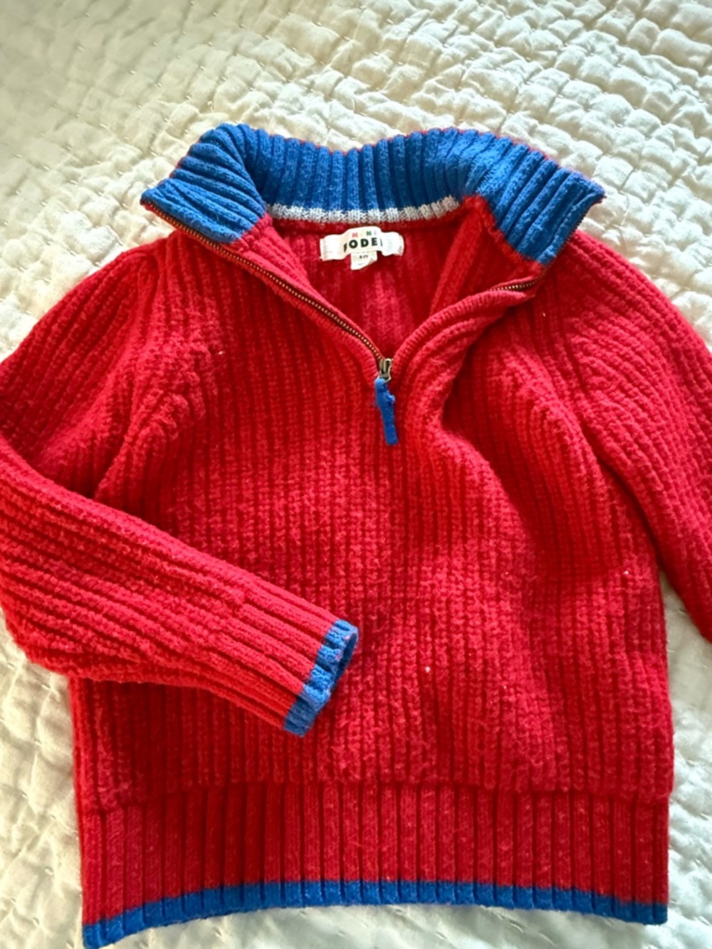 Mini Boden Red Sweater